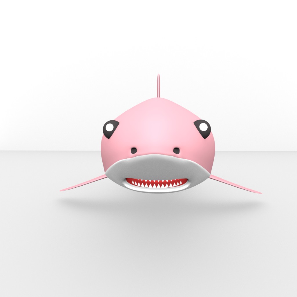 Shark model for cartoon or underwater project preview image 2